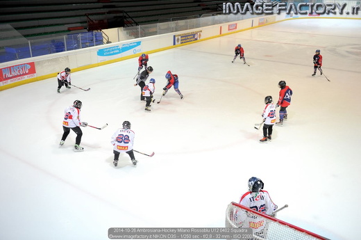 2014-10-26 Ambrosiana-Hockey Milano Rossoblu U12 0402 Squadra